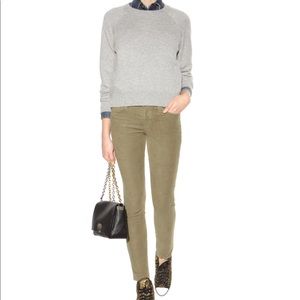 Current Elliott Army Green Skinny Jeans